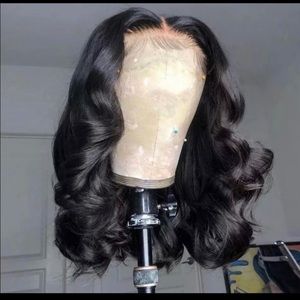 14 inch Transparent lace bob human hair wig